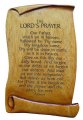 Wooden Scroll Plaque: The Lord's Prayer - Shalom